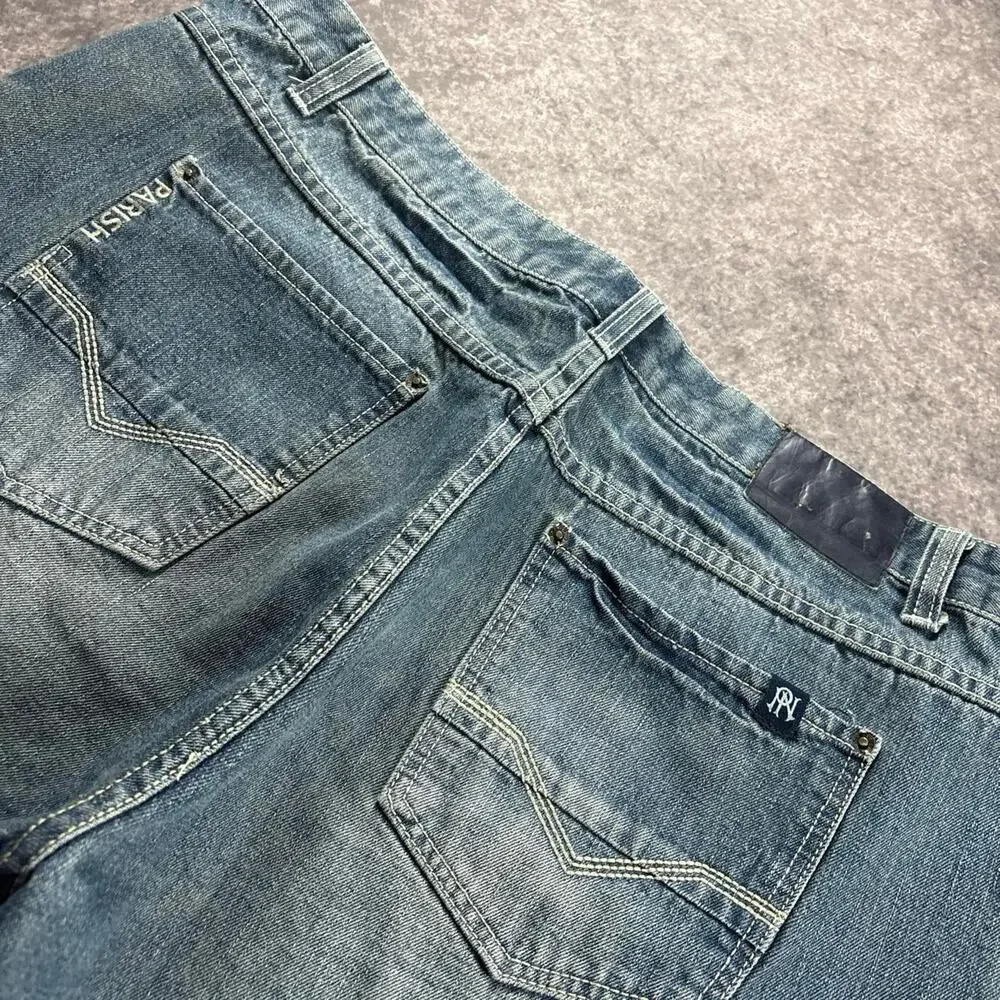 Parish Nation 2006 Men’s 42 Blue Denim Jorts Y2K Baggy Jean Shorts